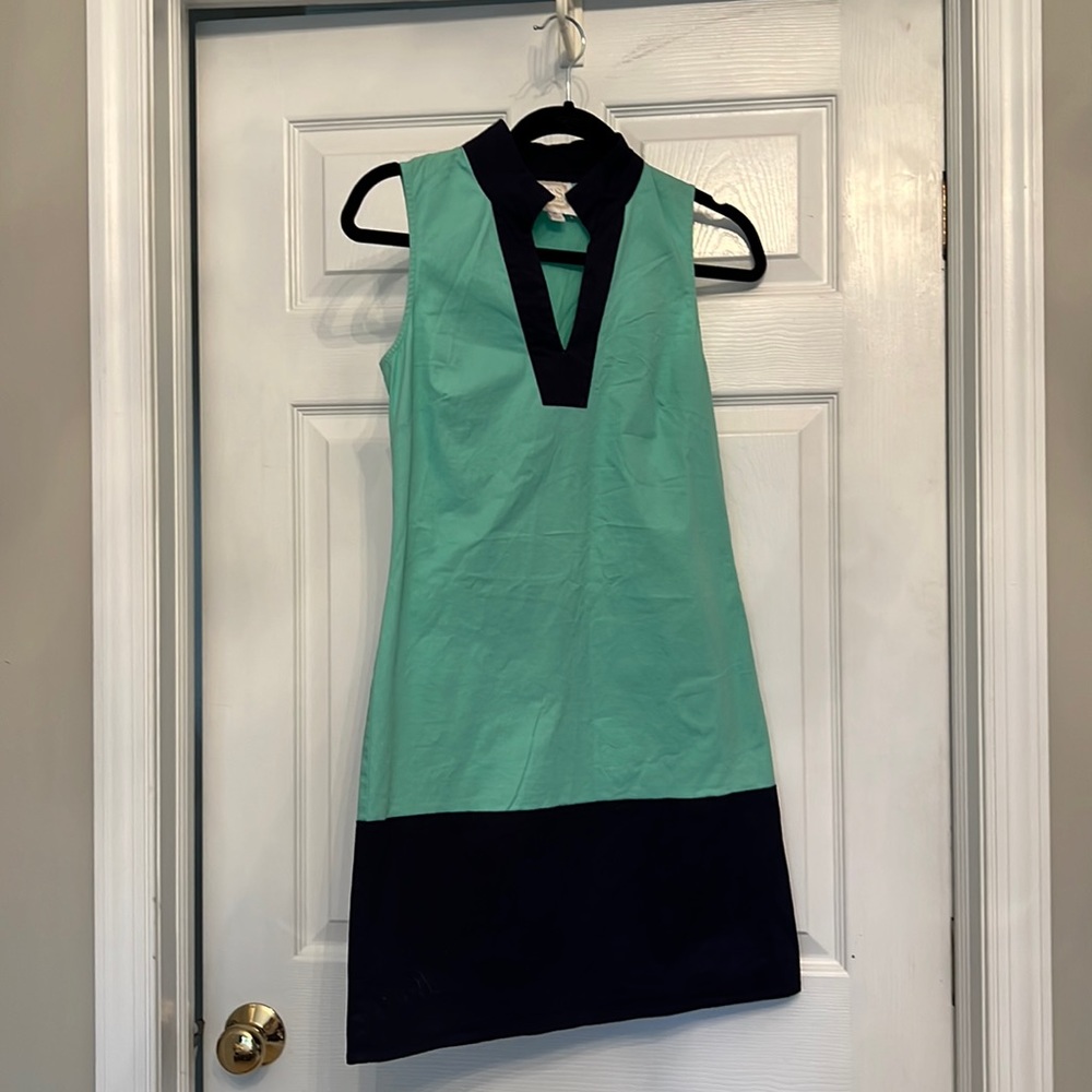 Teal/ navy dress